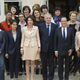 Hollande poses with the women in his cabinet. (Lionel Bonaventure/AFP/Getty Images)